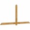 Ekena Millwork Eugene Rough Sawn Timber Gable Bracket, Western Red Cedar, 96"W x 44"H x 2"D x 4"F, 11/12 Pitch GBW096X44X0204EUG00RWR - alternate 3
